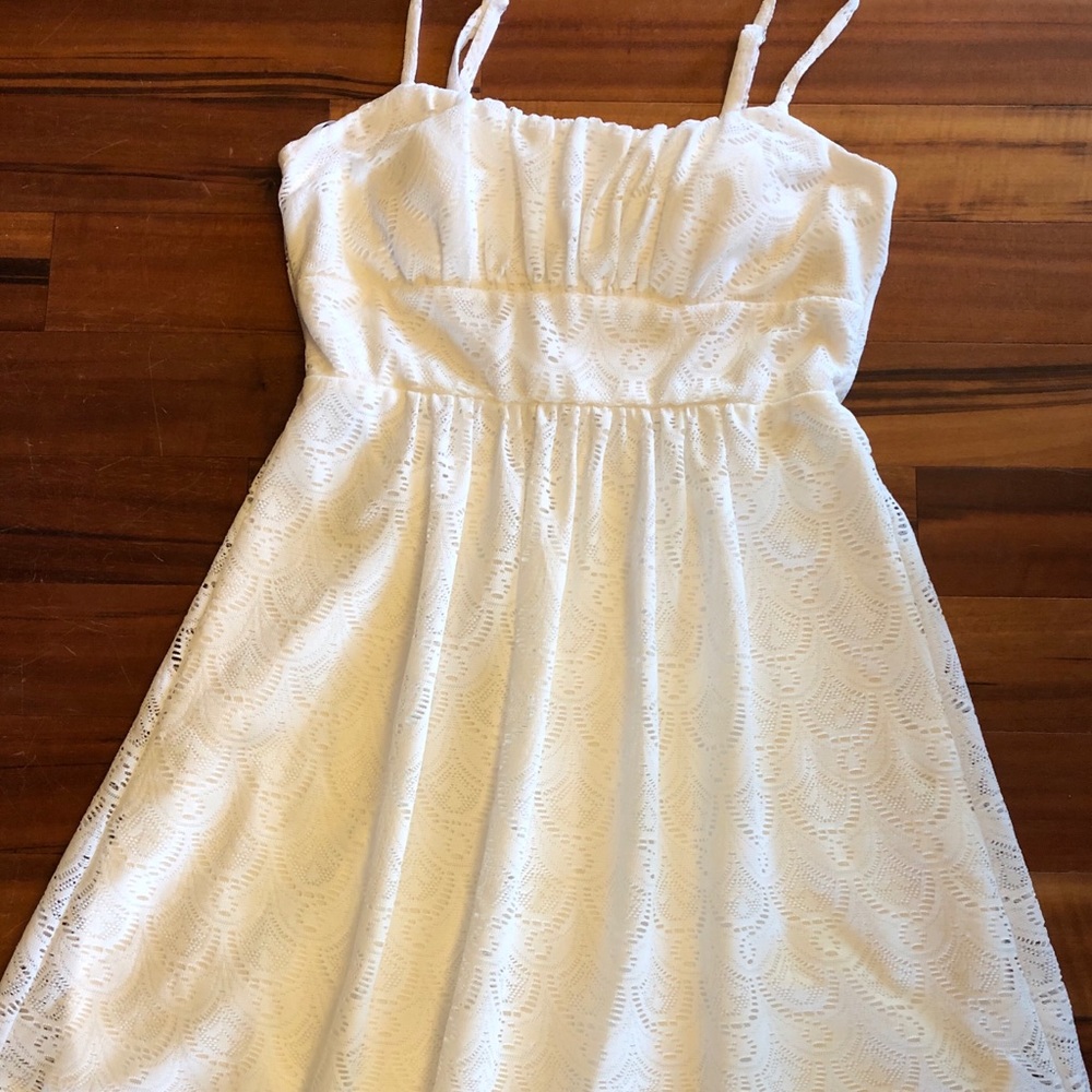 Lace spaghetti strap sun dress